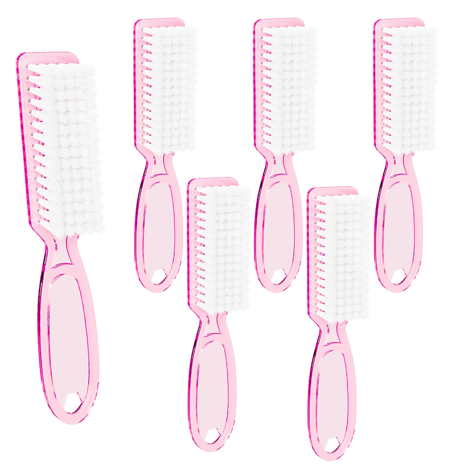 6 Pcs Nail Brush for Cleaning Fingernails Handle Grip Cleaning Brush for Nail and Toenail Nail Dust Brush