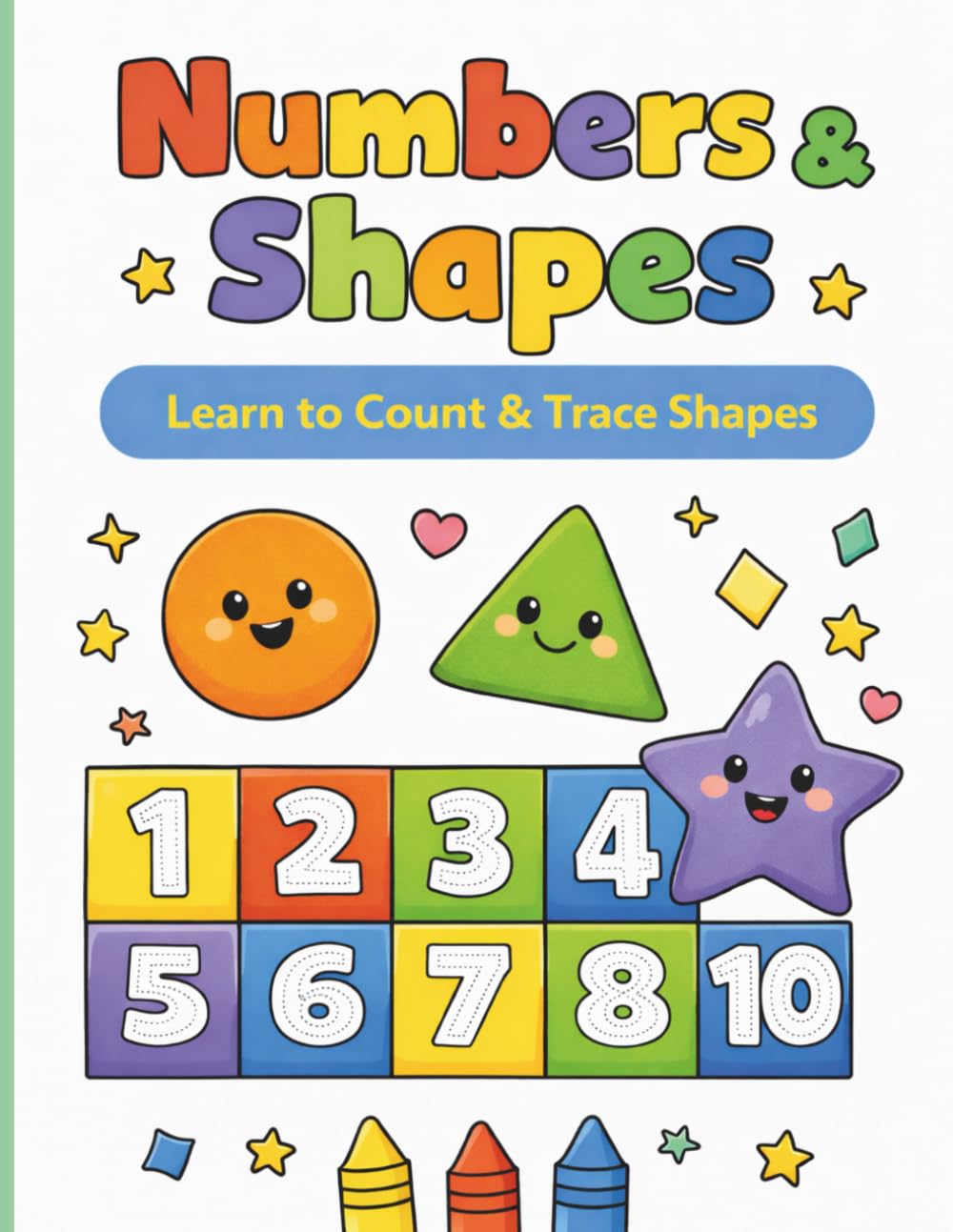 Numbers and Shapes: Learn to Count & Trace Shapes