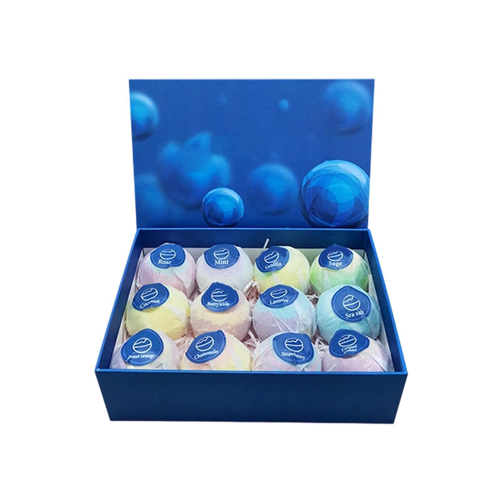 Bagnoschiuma per Bambini 12 Pezzi Schiuma Rilassante con Fragranze | Palline da Bagno Regalo per Compleanno San Doccia Spa Bagno