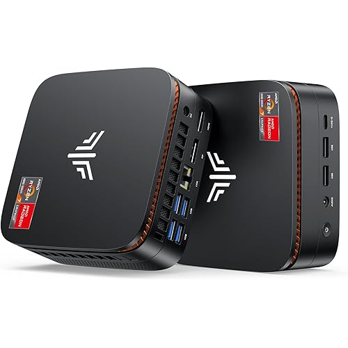 KAMRUI Hyper H1 Mini Gaming PC, AMD Ryzen 7 6800H Mini Computers (8C/16T,up to 4.7GHz), 32GB RAM 512GB SSD Micro Desktop PC 11 Pro Small Computer, WiFi 6, BT5.2, Triple 4K Display for Office Home