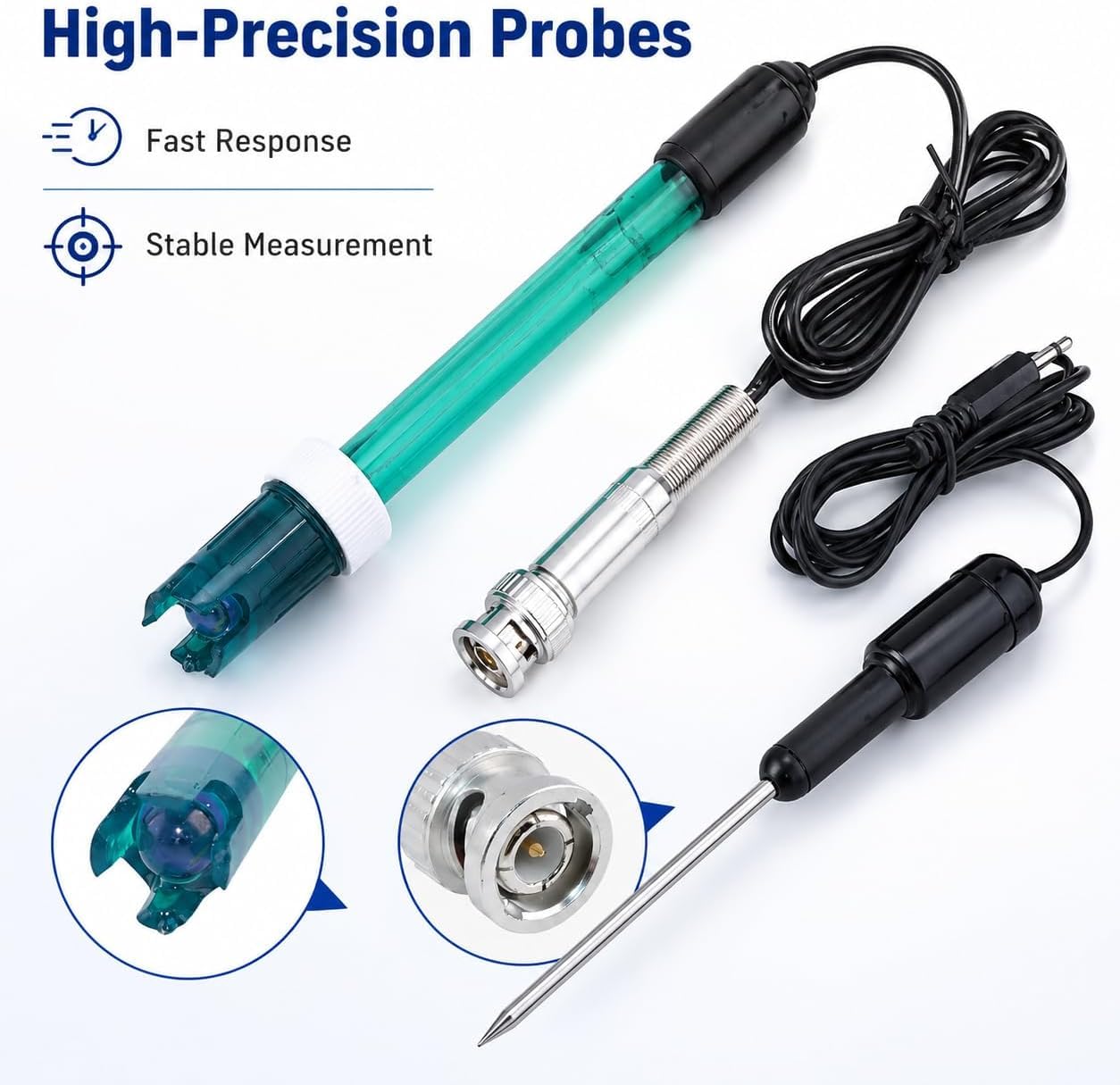 Medidor Digital De Ph Y Temperatura De Sobremesa, Medidor De Ph De Laboratorio, Autocalibración De 2 Puntos Y Compensación Automática De Temperatura, Precisión De ±0,01 Ph