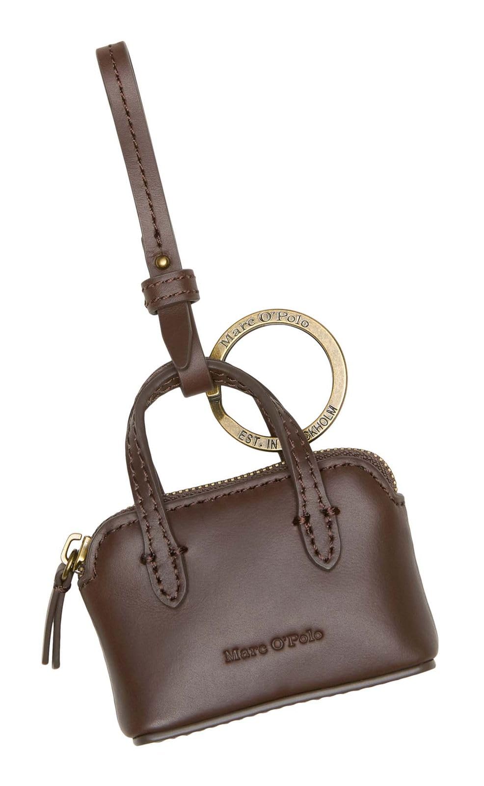 Marc O'Polo Utensilientasche Schlüsselanhänger Jolin Key Ring Brown dunkelbraun