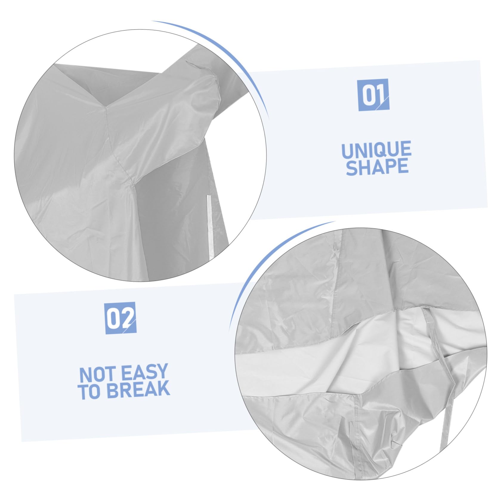 Housse de Protection pour Moto Imperméable en Tissu Oxford 3XL | Gris, Lot de 1, Protection Anti-poussière et Solaire, pour Vélo ou Trottinette Électrique
