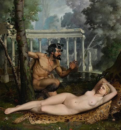 ArtDirect Nymph and Satyr (1865) 36x39 UnFramed Museum Art Print Poster Ready for Framing by Adolphe-Alexandre Lesrel (French, 1839 1929) ArtDirect Nymph and Satyr (1865) 36x39 UnFramed Museum Art Print Poster Ready for Framing by Adolphe-Alexandre Lesrel (French, 1839 1929)