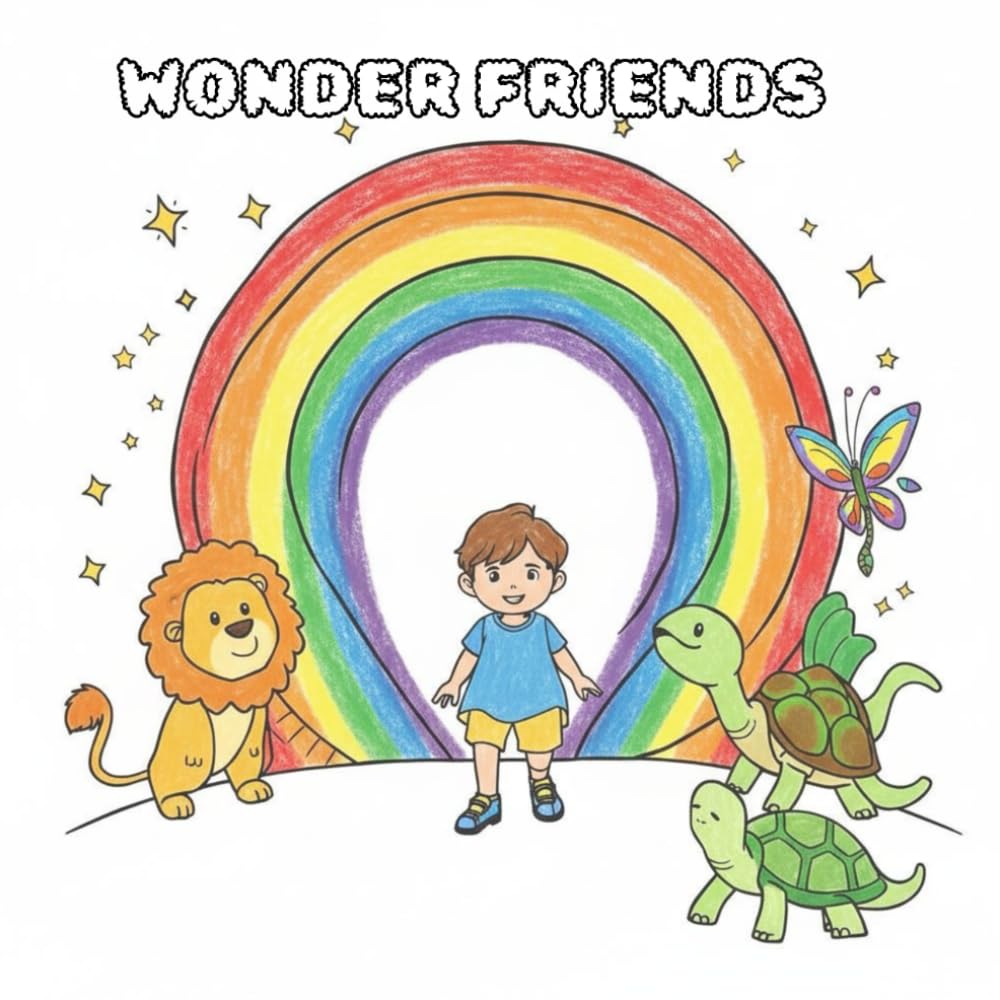 Wonder Friends: Simple & Cute Kids Coloring Book