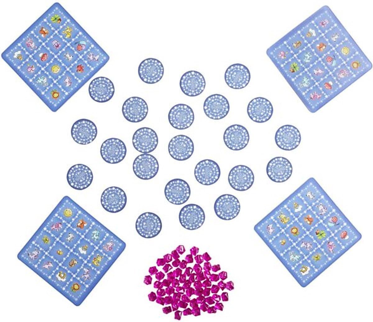 HABA Gioco Unicorno Glitter Gloss Flonkerbingo Bingo Gioco di Bingo Cartone