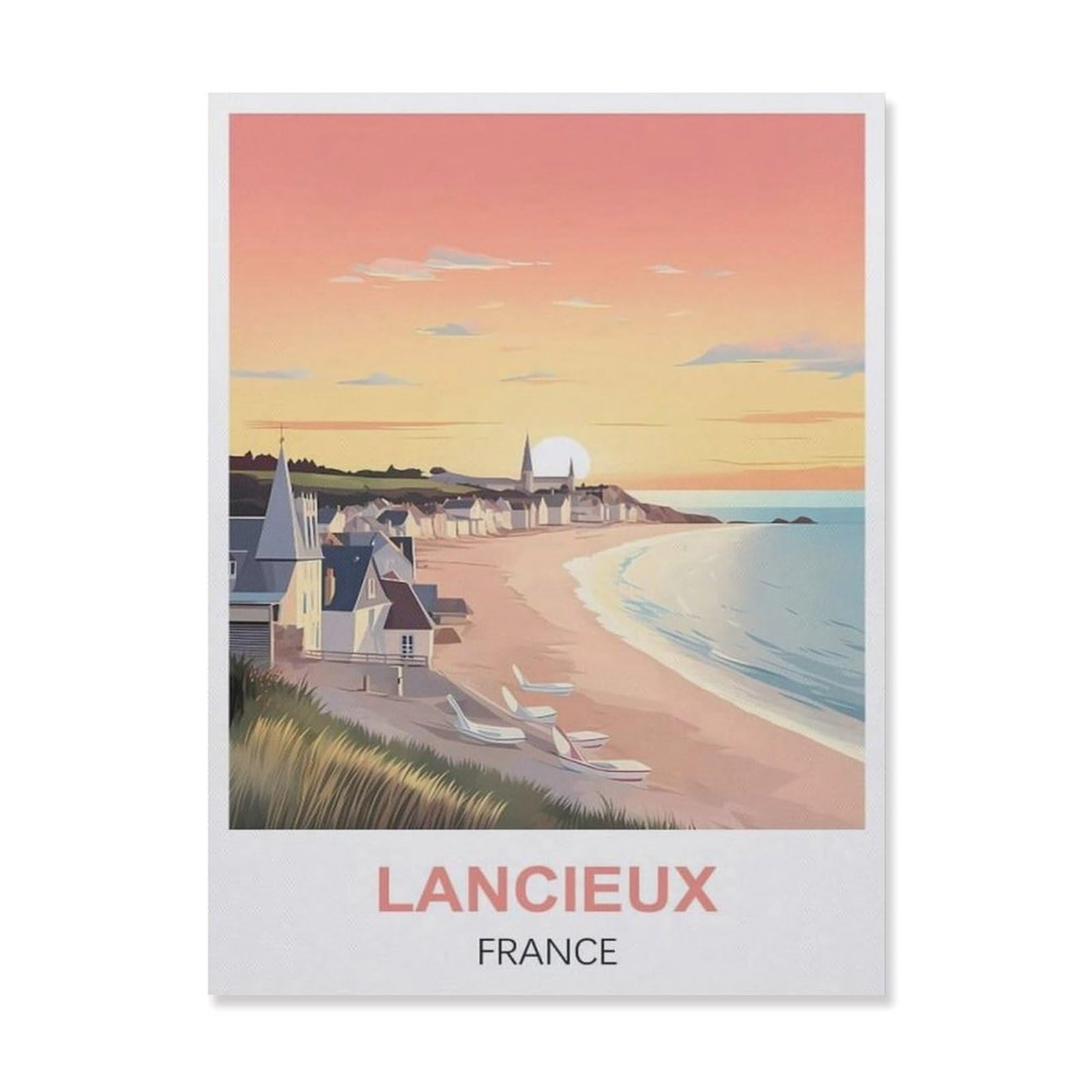 Metal Sign Tin Sign，Lancieux France(20x30cm）