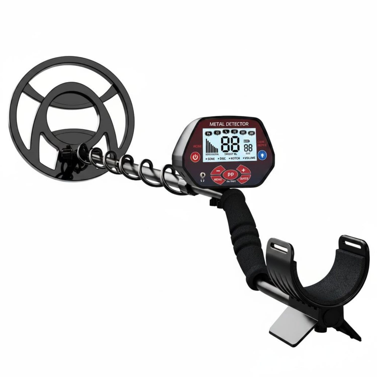 High Sensitivity Large Screen Metal Locator Precise Targeting Mode Digital Metal Locator with Display Portable Outdoor Tool Lightweight Grip for Beginners, Field, Beach, Park, Gtx4060 L Screen-image-13