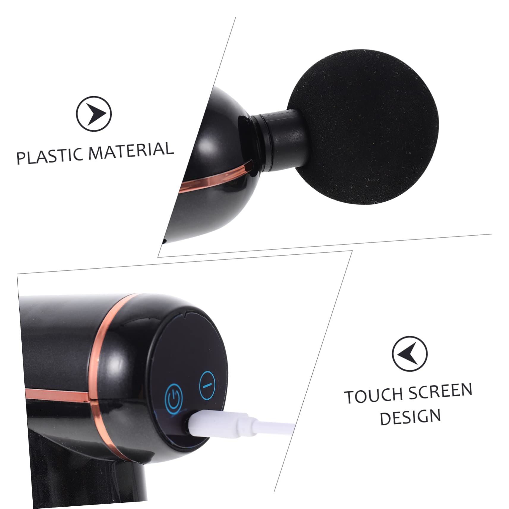 Dispositivo per Massaggio Fascia Ricaricabile 1800mah, Plastica