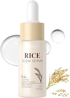Rice Face Serum, Rice Serum with Korean Rice Extracts, Moisturising for Dry Skin, A…