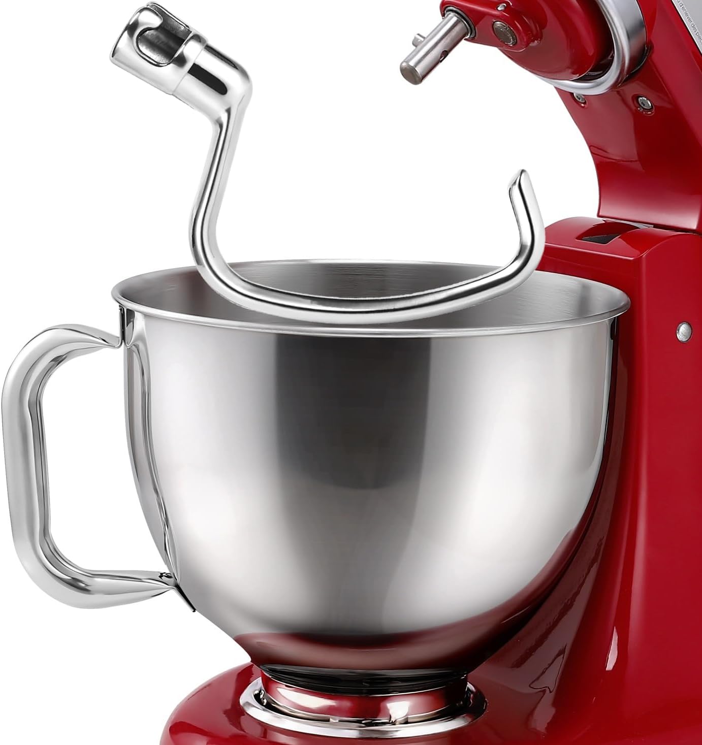 Stainless Steel Mixing Bowl & Dough Hook for KitchenAid 4.5