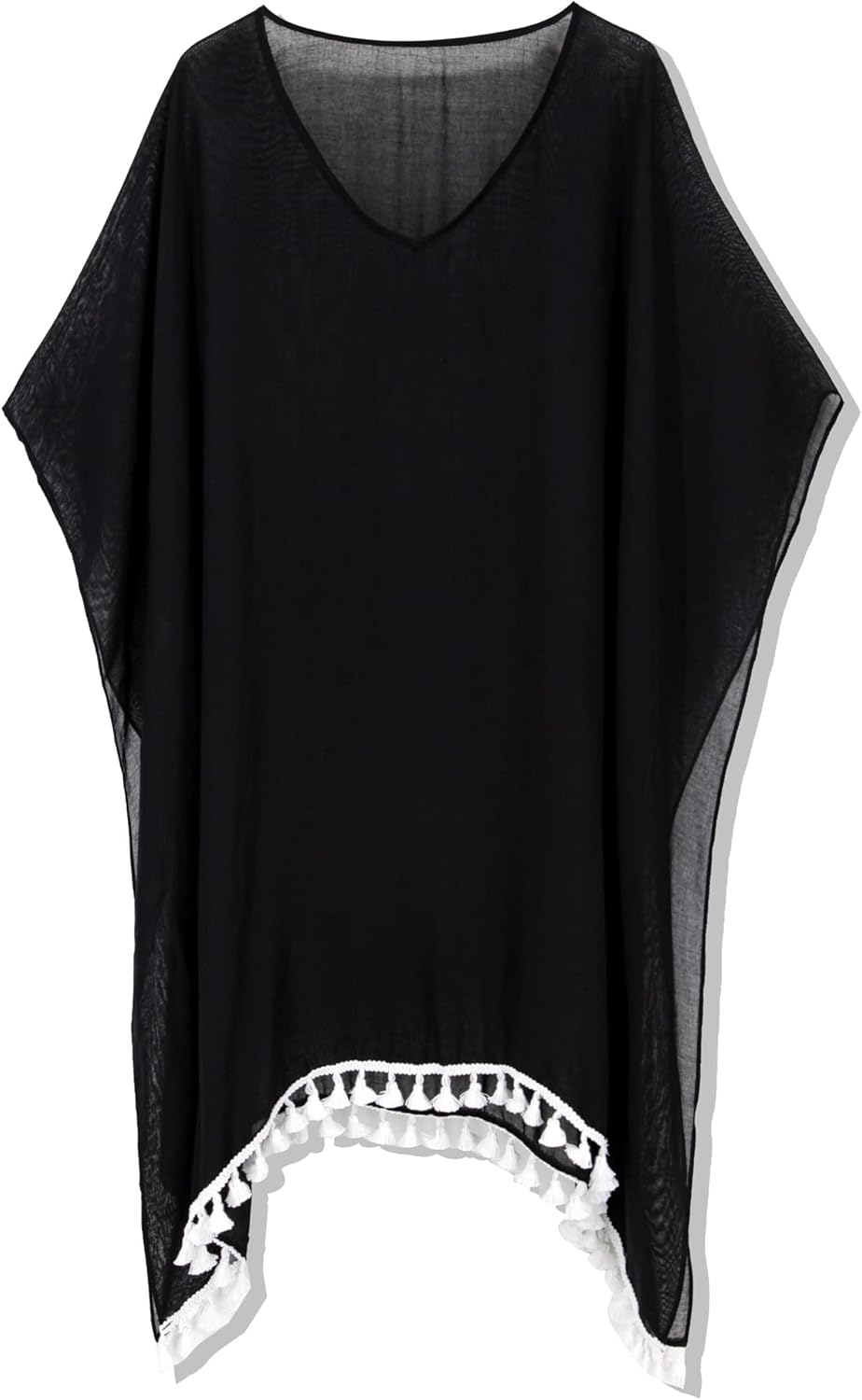 Moss Rose Women's Swimsuit Cover up Beach Kaftan for Bathing Suit with Floral Pattern - Image 3