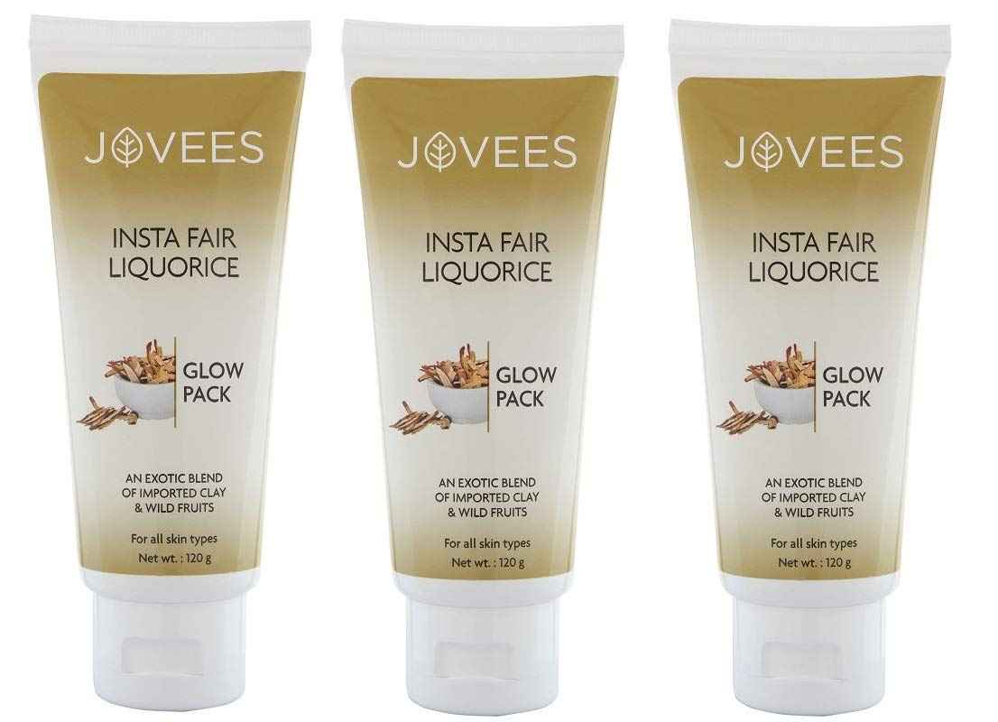 Jovees Insta Fair Liquorice Glow Pack 120gm (pack of 3)