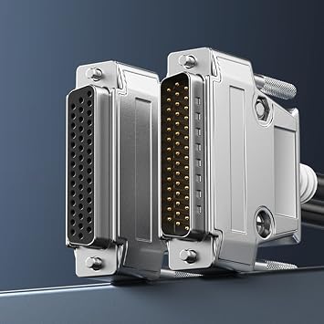 DB44 Extension Cable Double-Layer Shielded Male/Female 44 Pin Port Connection Wire Data Cord for 44pin Devices