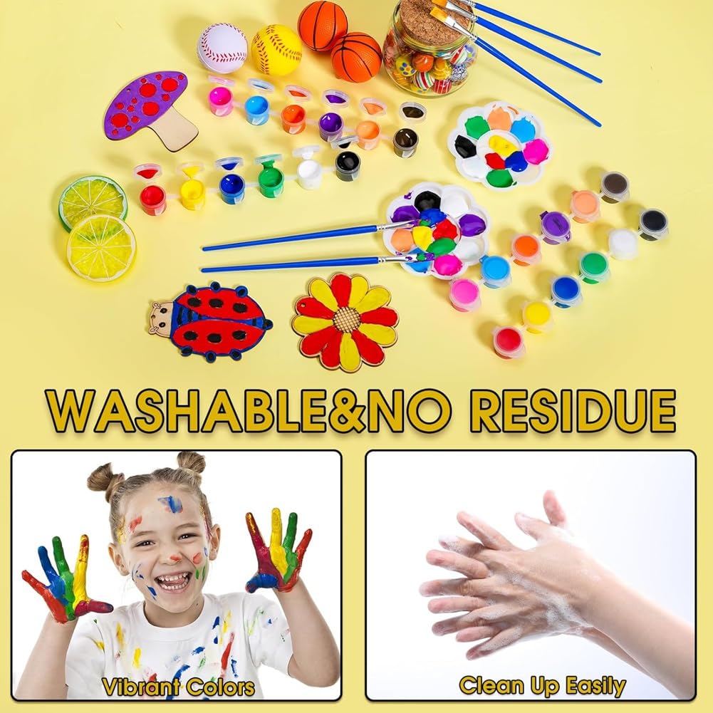 Set di 720 Mini Colori Acrilici, Strisce di Colori Acrilici per Bambini e Adulti, Set di Colori per Bambini per per Feste In Casa, Set 1