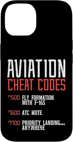 Miniatura 4 de Funda de regalo ATC para iPhone 14 Pro Aviation Cheat Codes Funny Airplane Humor Pilot