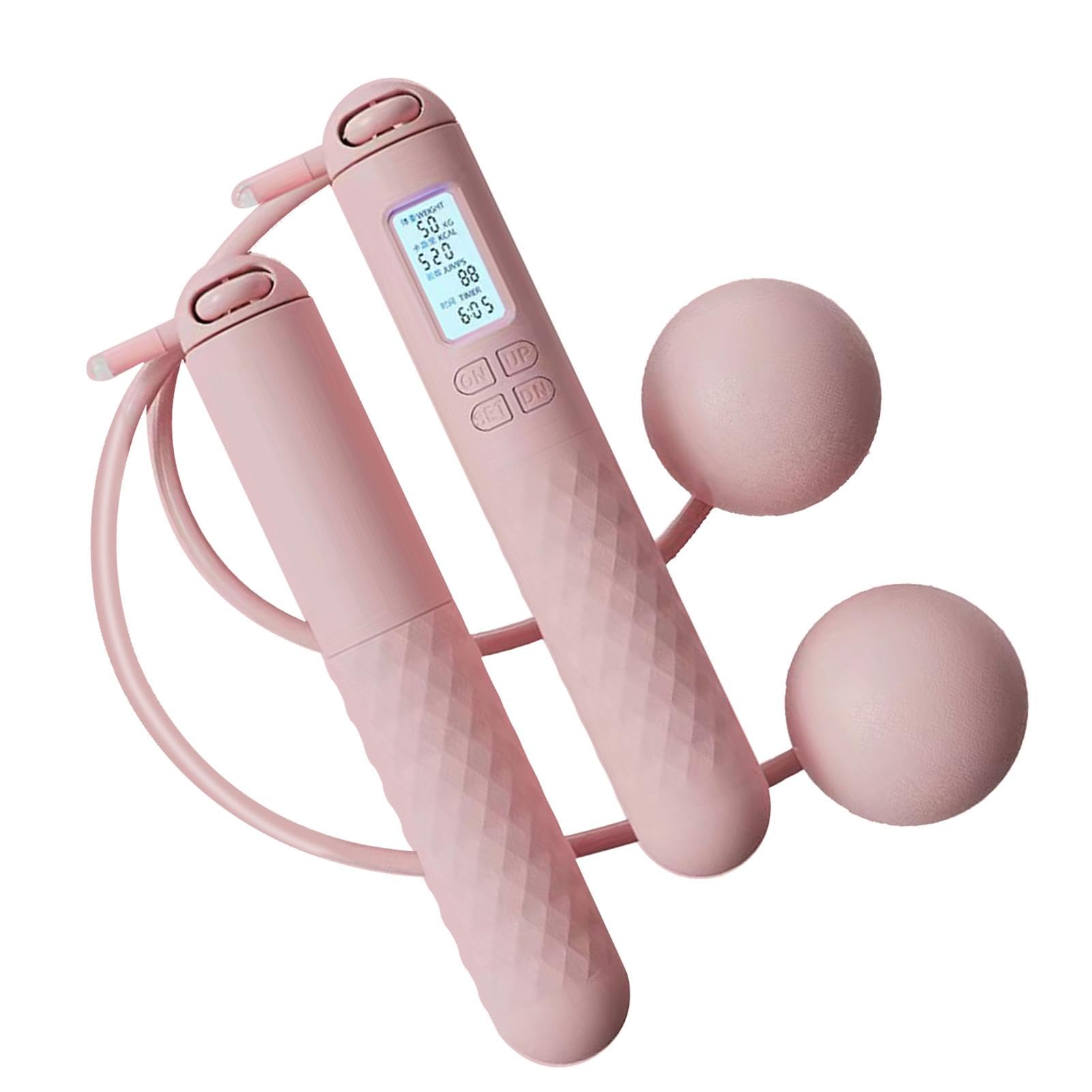 Wireless Skipping Rope With Counter, Ball-Weighted Jump Rope For Men, Women