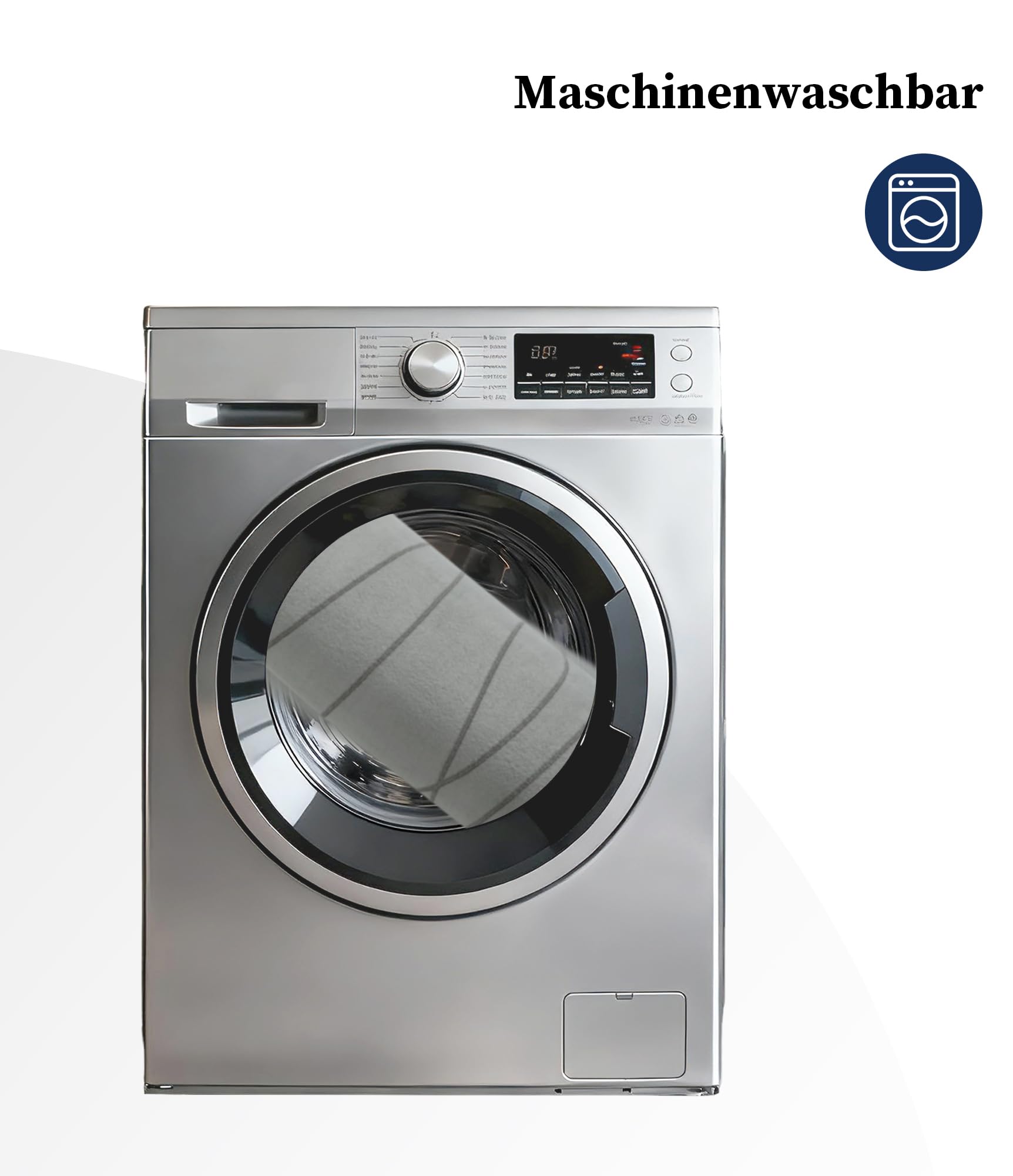 chakme Alfombra de baño de espuma viscoelástica antideslizante, lavable, suave, absorbente, para baño, color gris, 60 x 150 cm