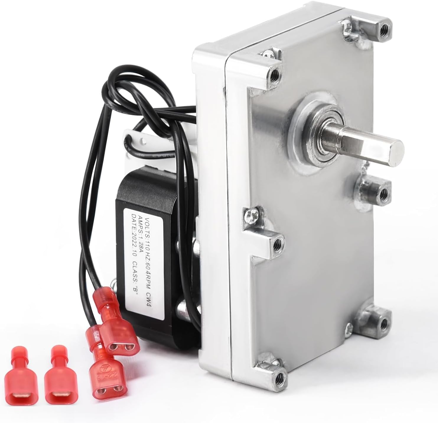 Adviace 3-20-60906 Auger Feed Motor for Harman Pellet Stove P61A, P68, Accentra, P43, P61, P38, P35i,PC45, PF100 Pellet Stove Insert, 4RPM Auger Motor for Harman Pellet Stove Parts