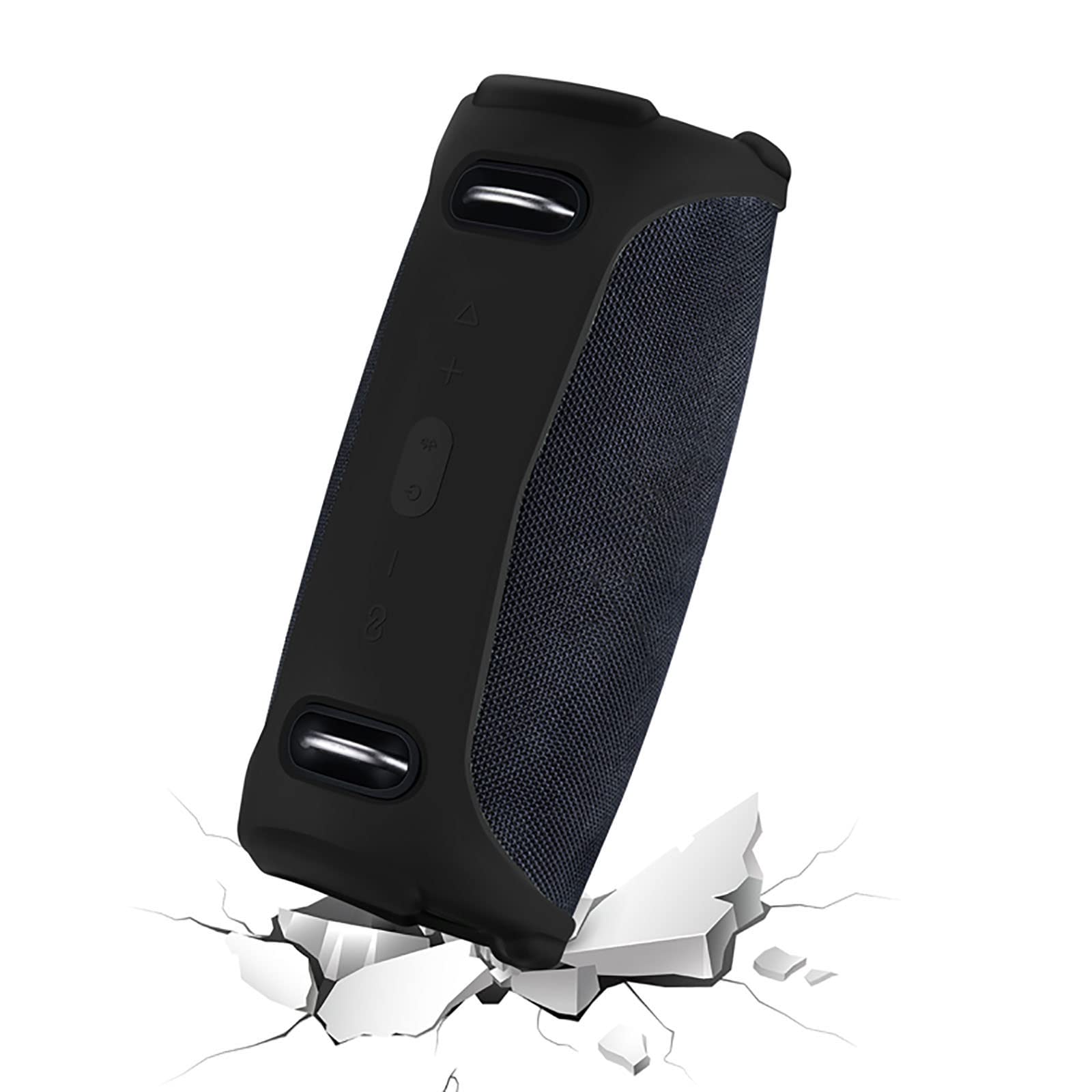 GEEKRIA Custodia In Silicone Per JBL Xtreme 3 - Protezione Morbida Con Moschettone | Nero