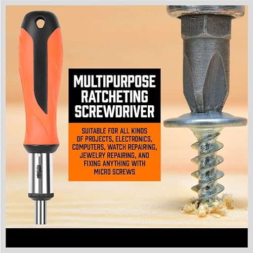 Miniatura 7 de Juego de destornilladores magnéticos de 124 piezas con estante de plástico, destornilladores de precisión, magnetizador, desmagnetizador, llaves