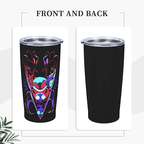 Miniatura 2 de Taza de café de 20 onzas Invader Anime Zim con aislamiento de acero inoxidable con pajitas Novedad taza de viaje para el hogar, oficina, viajes