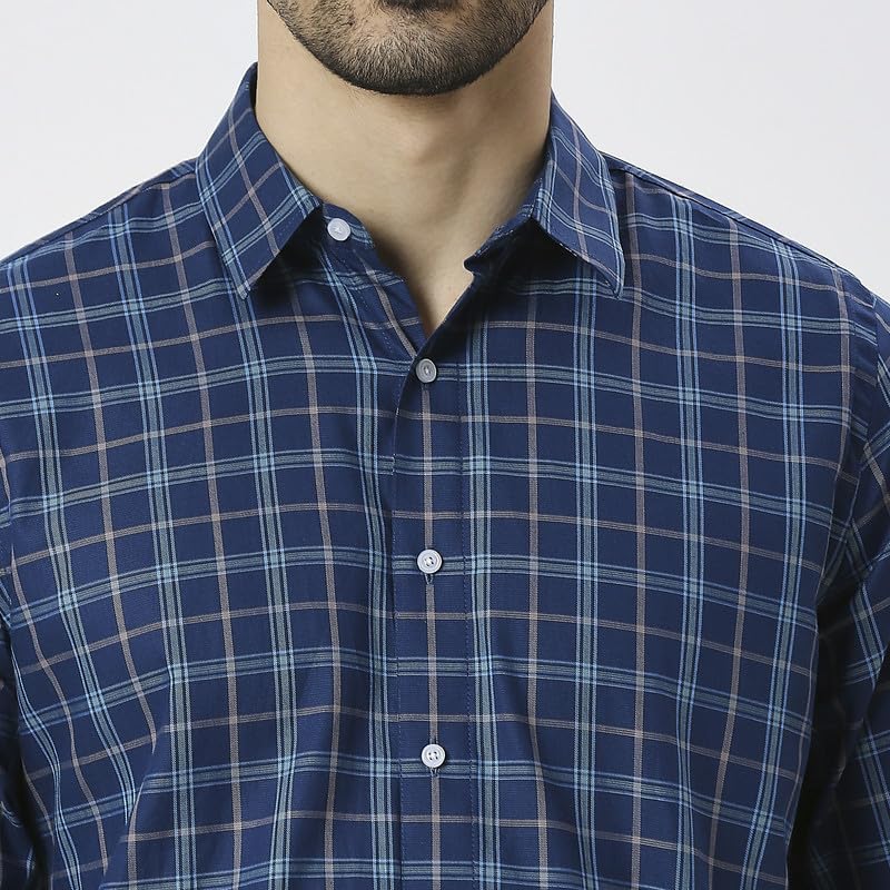 Image of Mens Striped Slim Fit Cotton Casual Shirt | Full Sleeves Mens Shirts | Stylish Shirt for Men