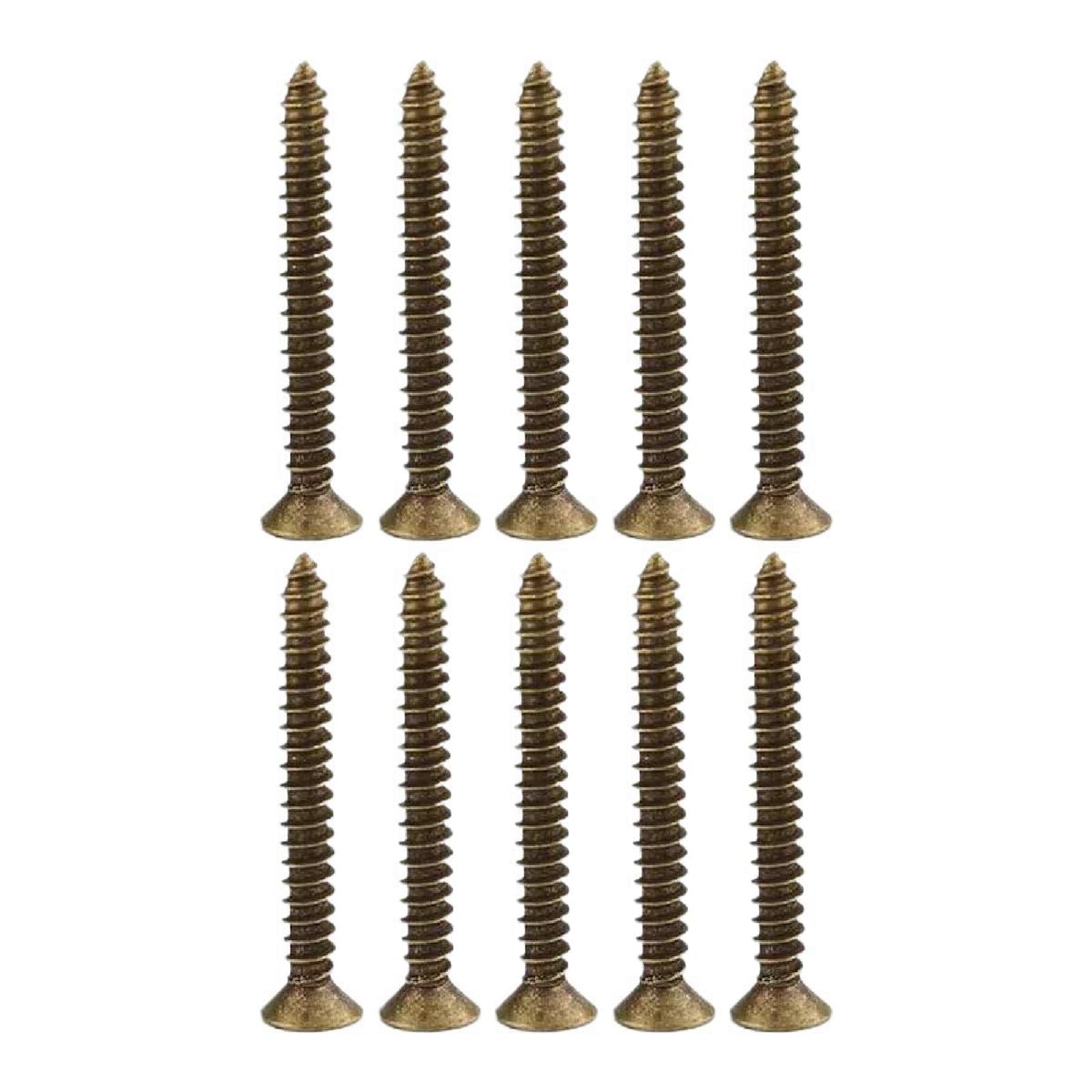 M2.5 M3 M3.5 M4 Brass Self Tapping Screw Cross Head Countersunk Screws 10Pcs, antique-10pcs, M4x30mm