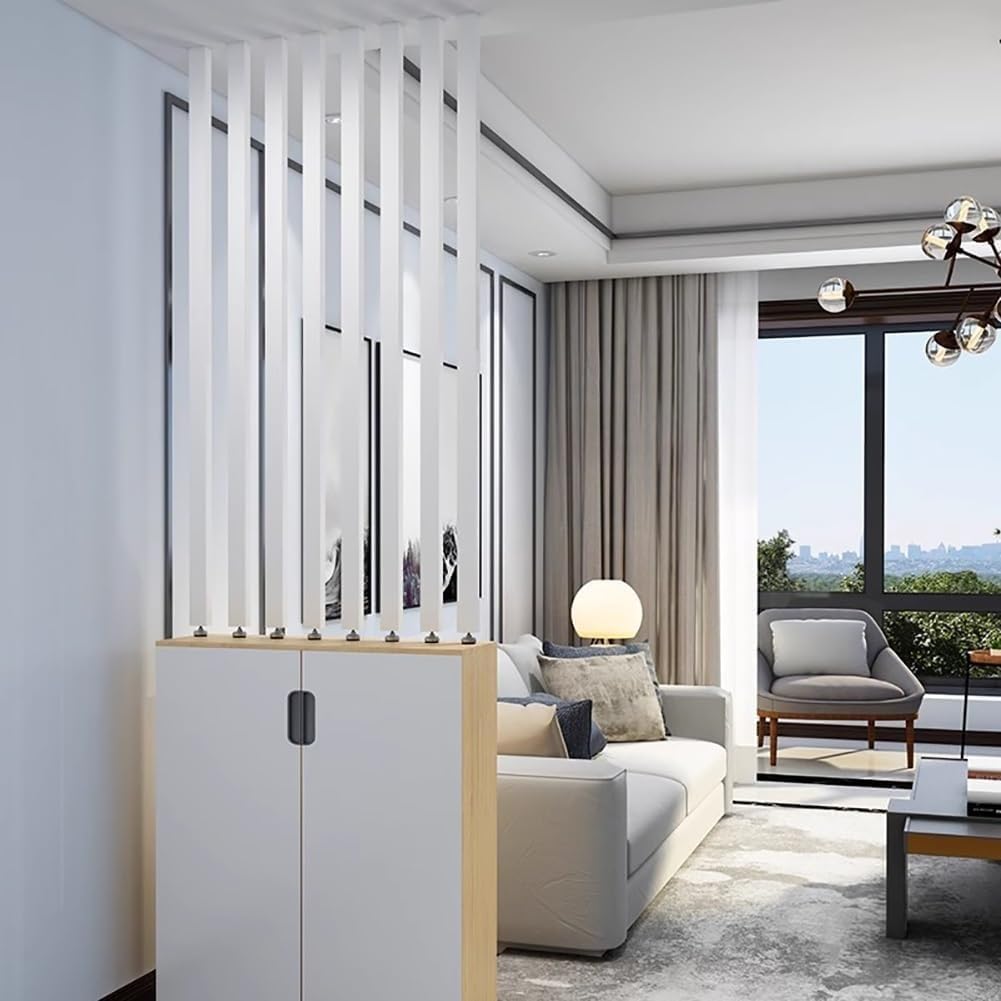 Cloison de séparation de pièce réglable en bois de 70 à 240 cm, design en treillis du sol au plafond, pour la maison, le bureau, l'entrée, pas d'installation nécessaire