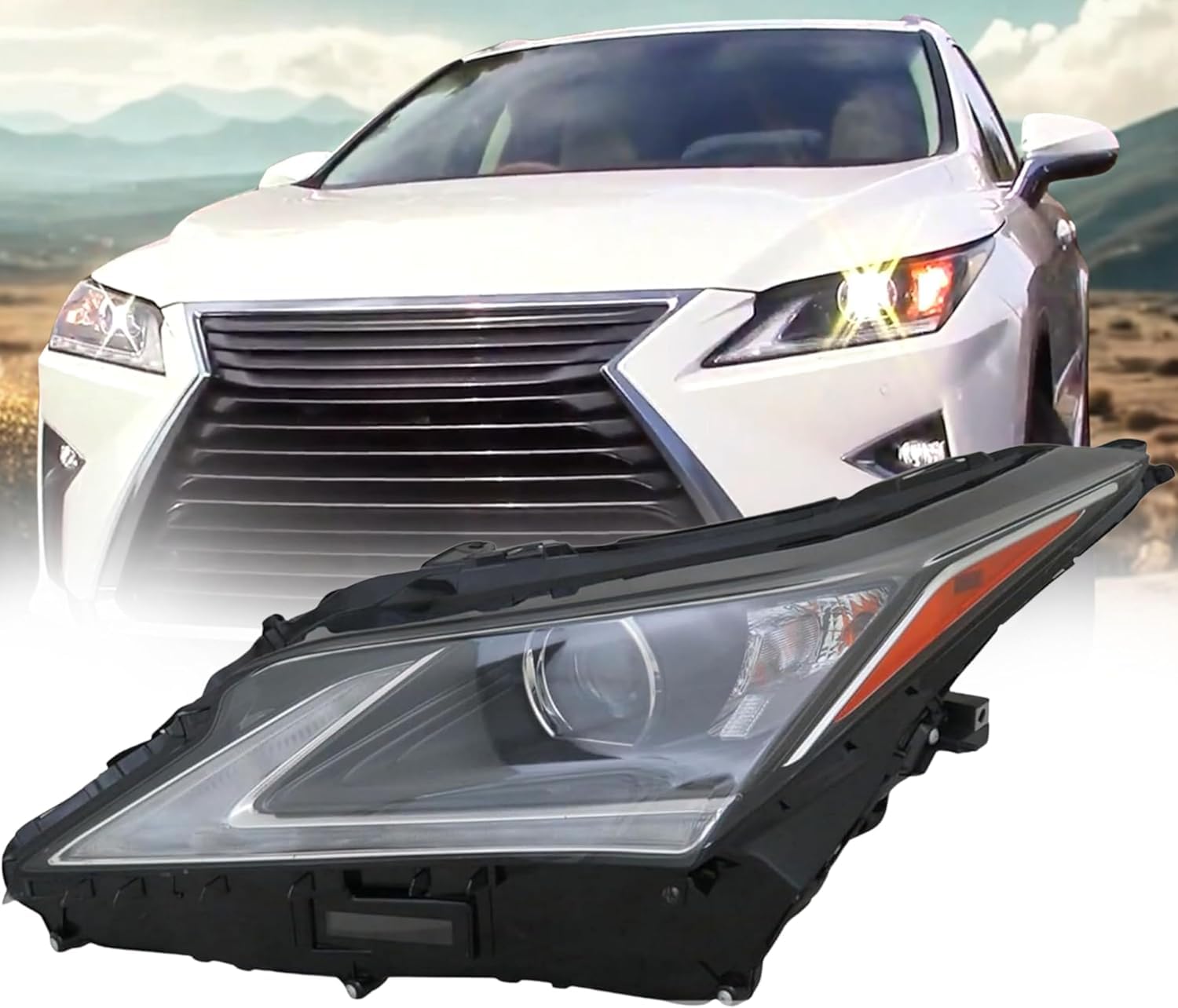 RX350ヘッドライト Replacement For Lexus 2016 / 2019 RX350 Base, F Sport -RX350L Base