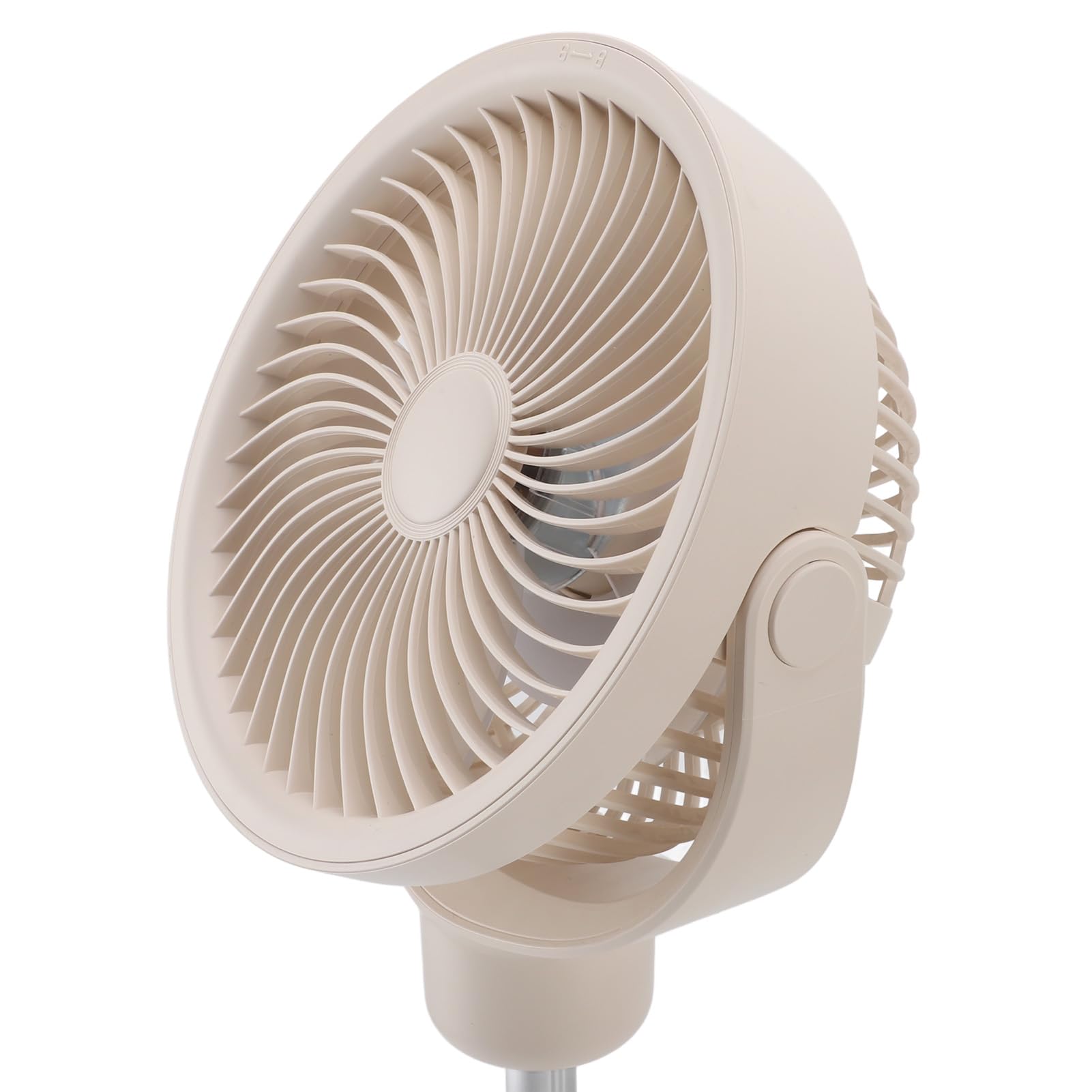 Pssopp Ventilatore da Scrivania Clip con Asta Telescopica, 4 velocità | Costruzione in ABS, PP e Lega di Alluminio, Batteria da 4000 MAh, Ricarica Type-C, Luce Notturna a LED, Oscillazione