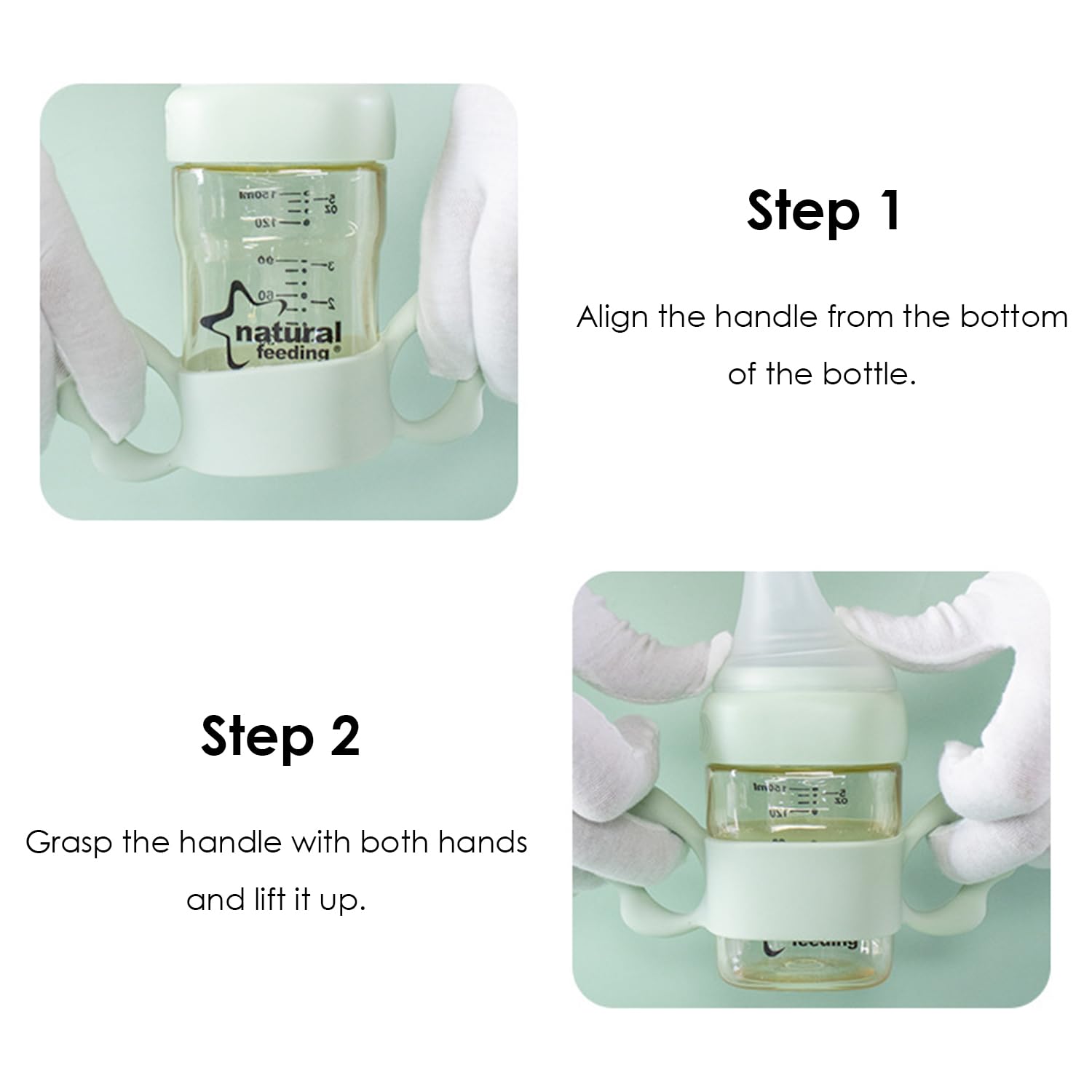Confezione Da 5 Manici Per Biberon, Manici Per Biberon In Silicone, Manici Durevoli Per Biberon, Accessori Per Biberon, Riutilizzabili