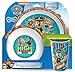 PAW PATROL Ensemble gobelet, bol et assiette, multicolore, 8,5 x 23,5 x 23 cm