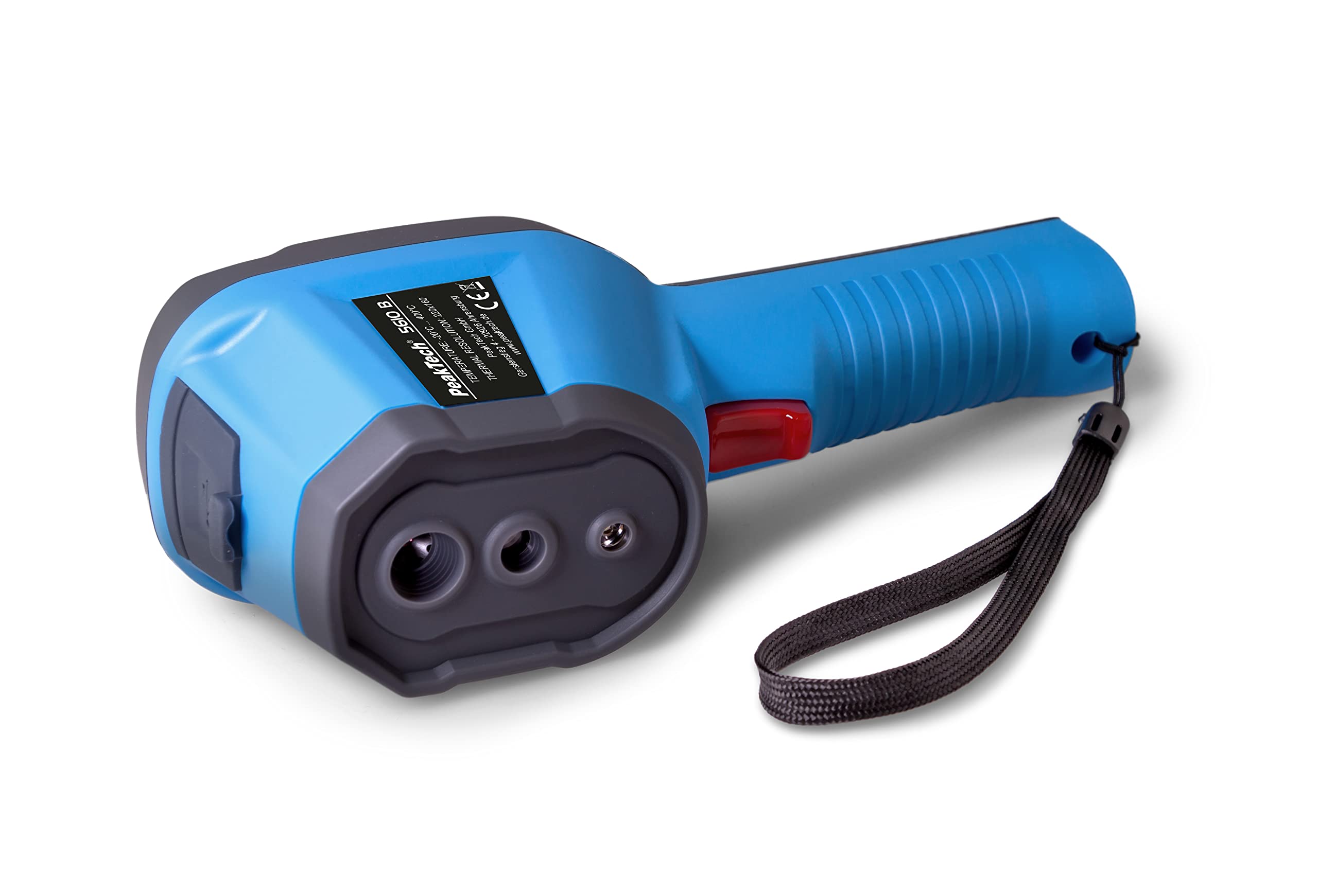 PeakTech Kamera termowizyjna na podczerwień 5610 B od -20°C do 400°C z 220 x 160 pikseli, 2,8-calowy kolorowy wyświetlacz LCD, termometr na podczerwień, w tym nagrywanie wideo i zdjęcia, z USB i oprogramowaniem do analizy termograficznej