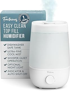 Fontaines Cool Mist Humidifier with Nightlight