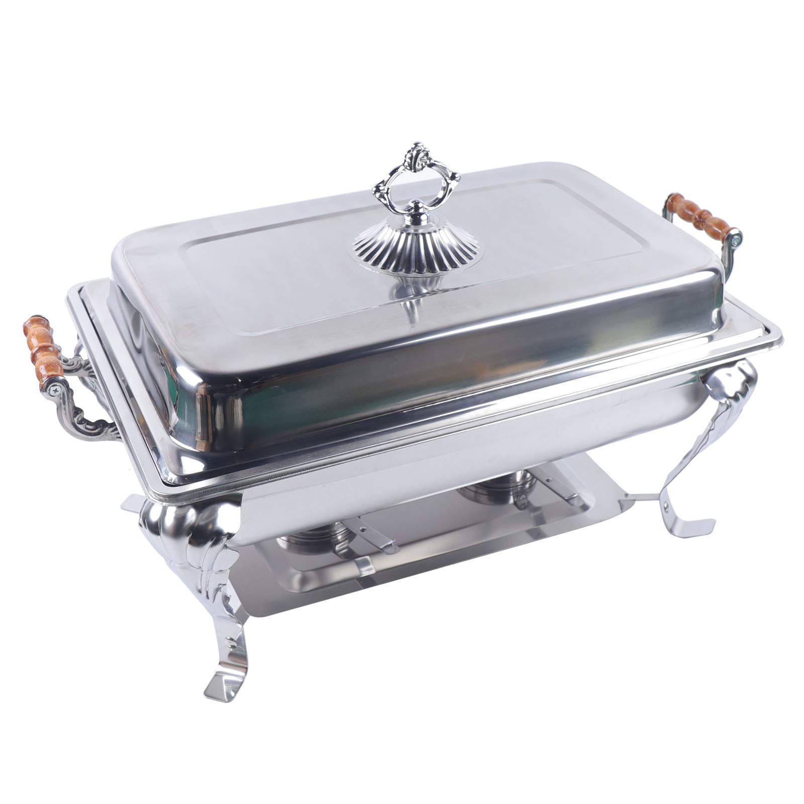 Buffet pojemnik utrzymujący ciepło, podgrzewacz do potraw, stal nierdzewna, pojemnik utrzymujący ciepło, prostokątny (66 x 37 x 29 cm)