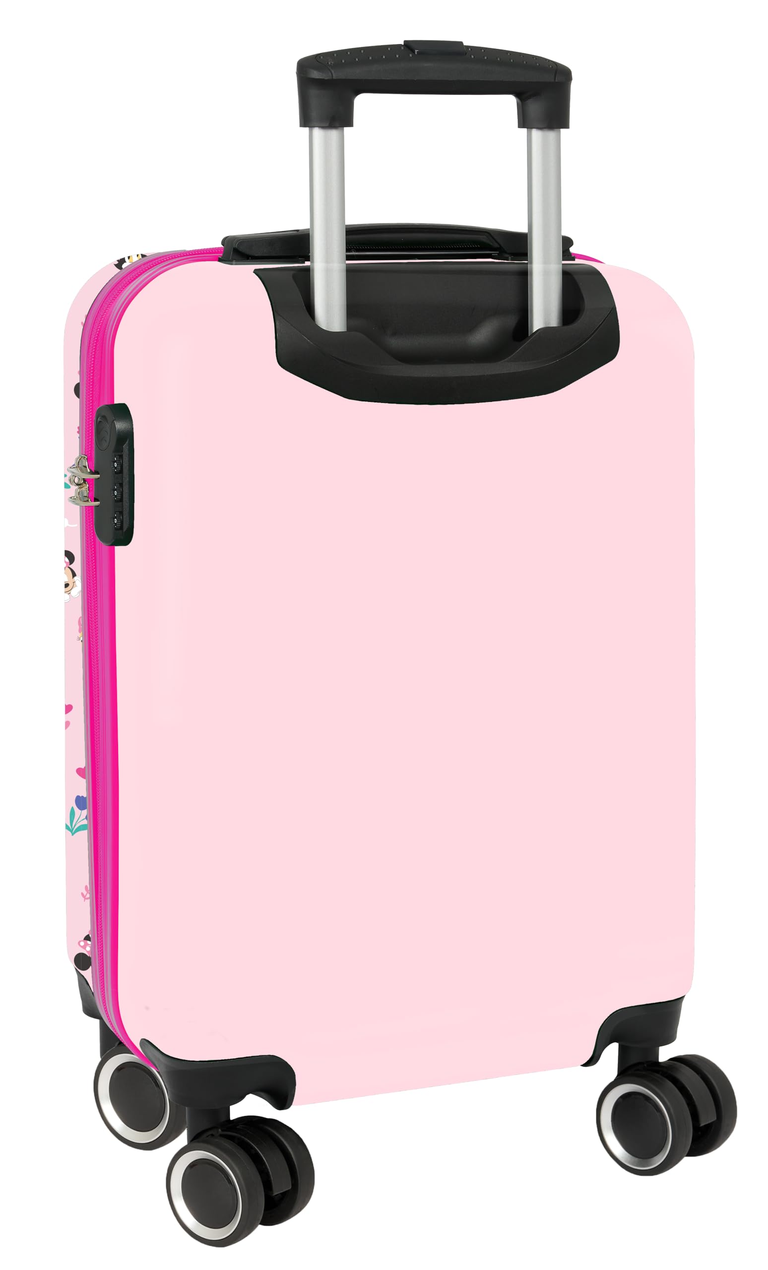safta MINNIE MOUSE NAIVE - Trolley da cabina 20 pollici Valigia con ruote Lucchetto di sicurezza Valigia leggera 34,5 x 20 x 55 cm, rosa chiaro, M, Casual, Rosa chiaro, M, Casuale