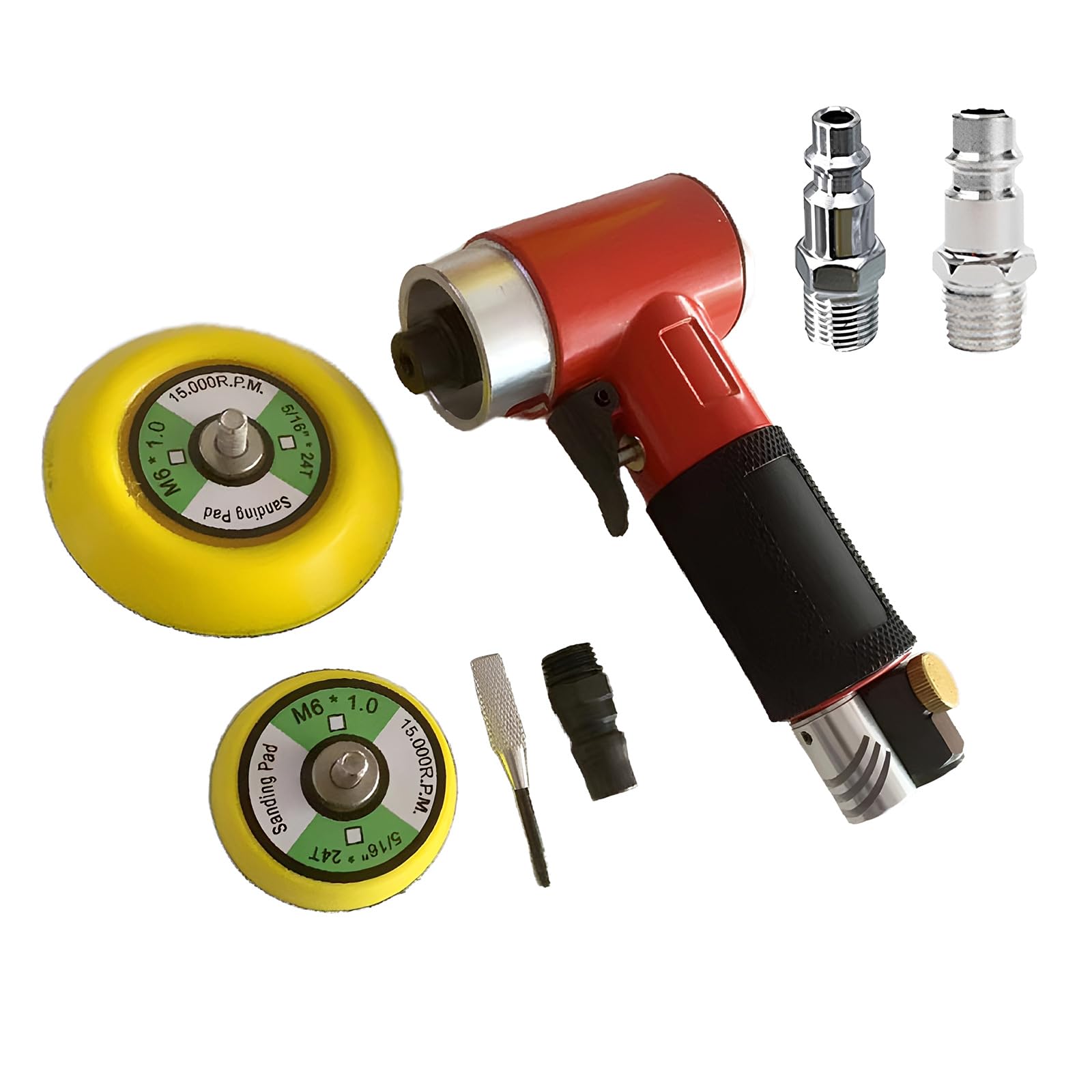Linvimia D Efficient Pneumatic Random Orbital Sander 3 Inch For Metal Woo Finishing Multi Size Air Operate Sanding Tool Inch Polishing Tool Perfect For Smoothing Metal Woo An Finishes