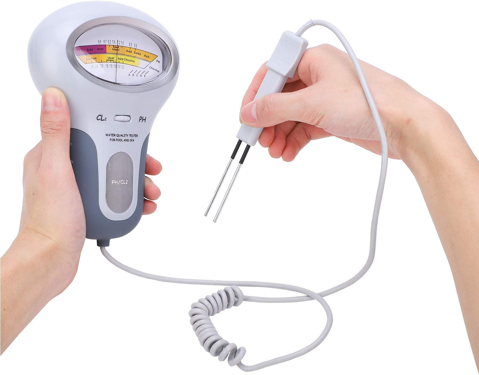 Electric Spa Chlorines Reader, Portable Digital Swimming Pool Chlorines Monitor, Spa Water Tester, Water Testing Meter