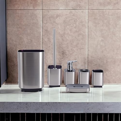 Miniatura 6 de Daniel's Bath & Beyond Set de accesorios de baño rojo Regency