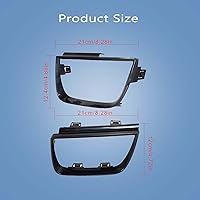 Vista 6 de WFLNHB Juego de 4 cubiertas de bisel de luz trasera de repuesto para Chevy Camaro LT LS SS 2010-2013 biseles negros brillantes para el lado