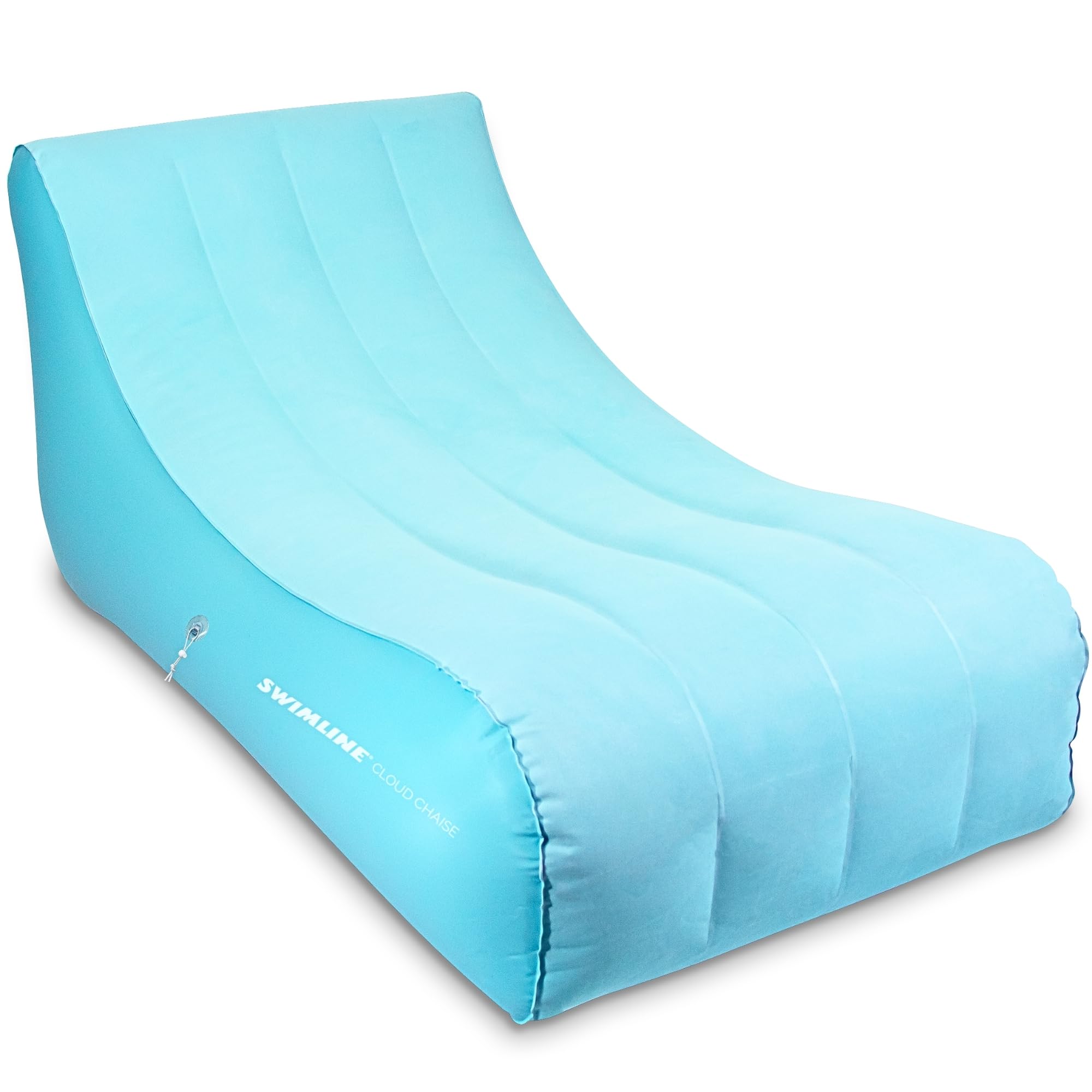 SWIMLINE Solstice Fabric Covered Pool Float Mattress Red Lounger Raft for Adults & Kids I Comfortable Head Back Rest & Quick-Dry Cover for Adult Or Kid Floating & Lounging Dogs 15030R