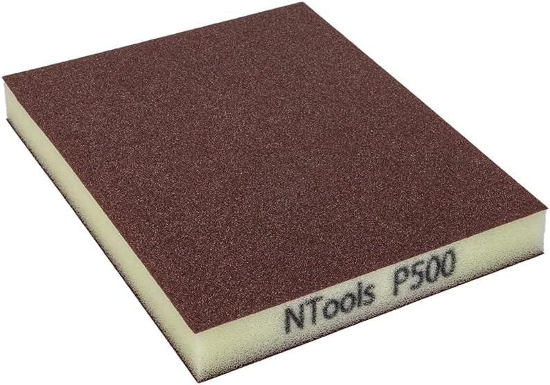 GSD Sanding Sponges Kit 600 Grit | Sanding Sponges for Wood, Plastics, Metals, Varnishes, Primers and Other Surfaces | Dry and Water Use | 600 Grit | 20 Pieces