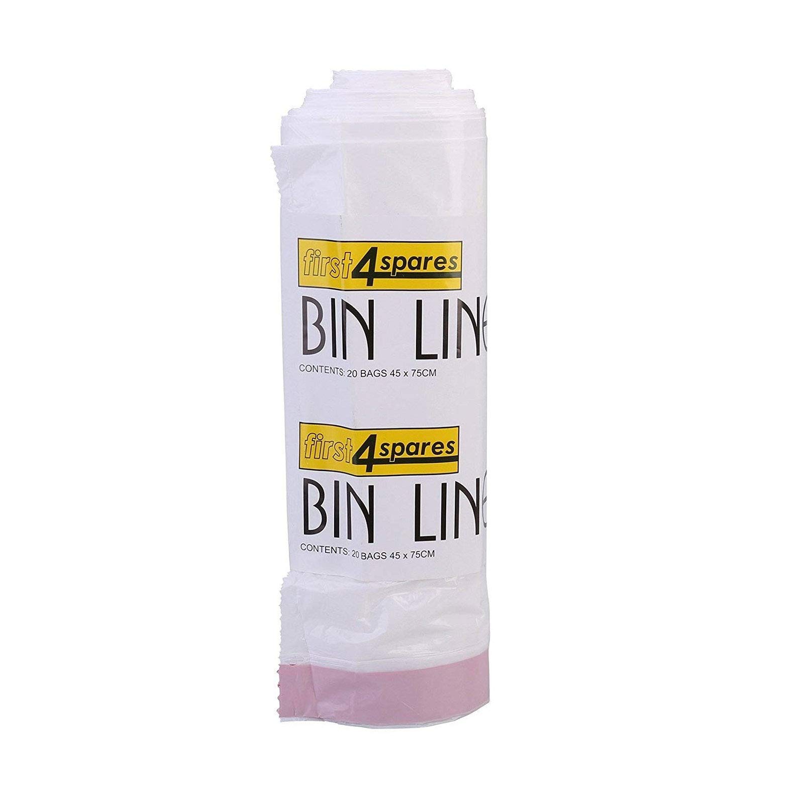 First4spares 30L Drawstring Refuse Trash Dustbin Bin Bag Sacks (Pack of 40)