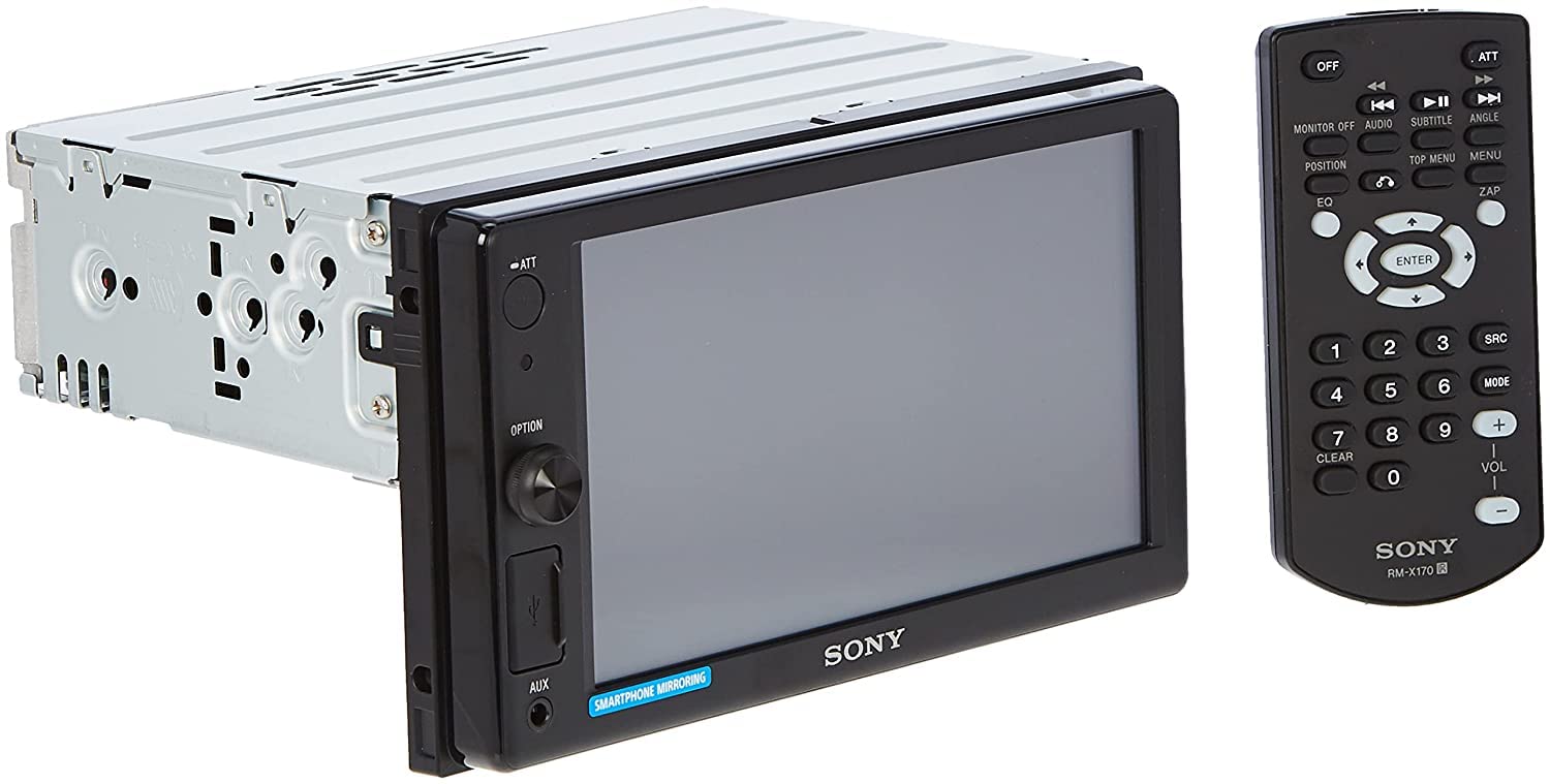 XAV1500+XSFB161E Bluetooth Car Stereo with Weblink Cast and Dual Cone Speaker, Black