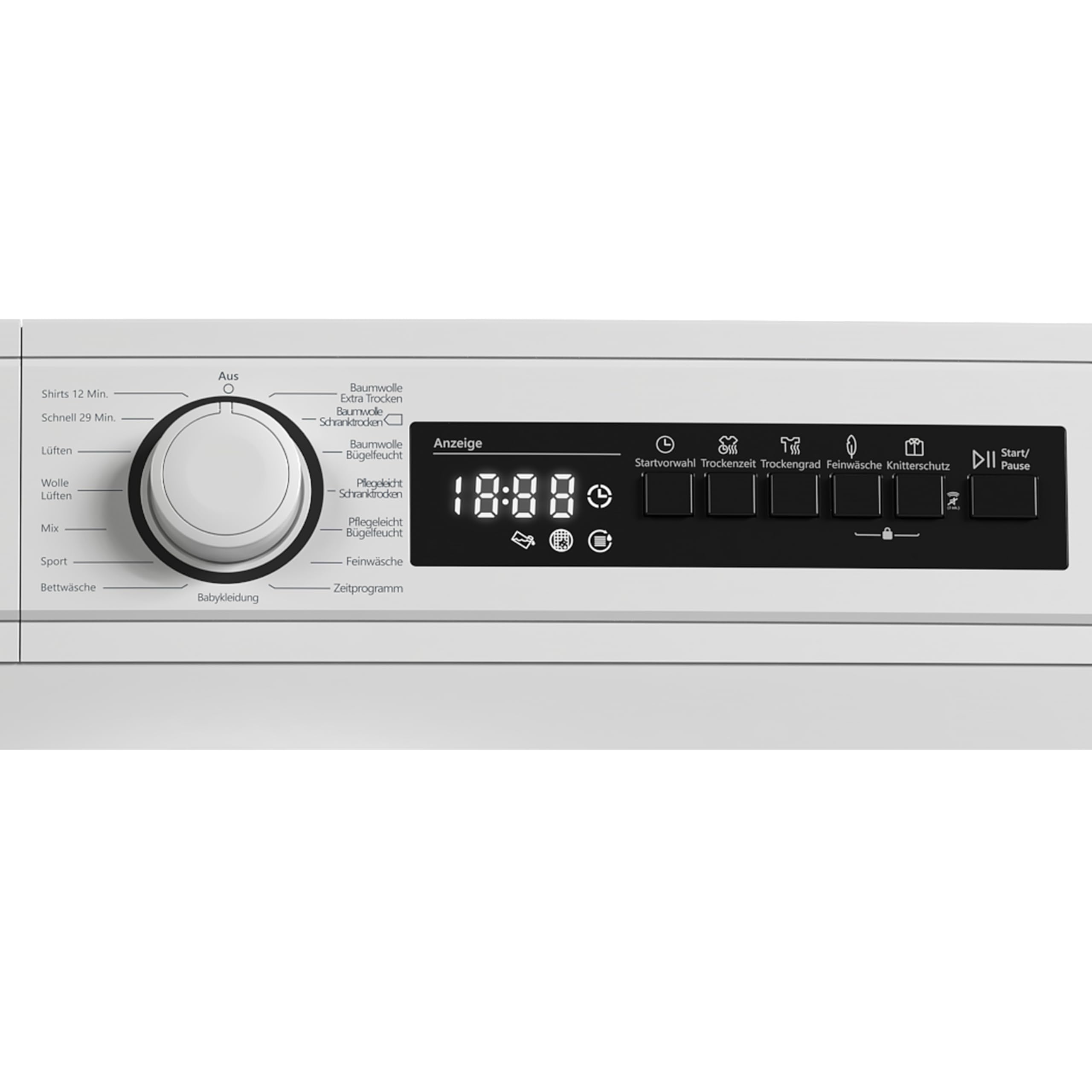 Telefunken T-K9-10-W2 Kondenstrockner / 9kg Trockner mit 15 Programmen, Startzeitvorwahl, Knitterschutz & reversierenden Trommelbewegungen, weiß