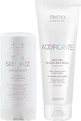 Amend Kit Leave In Seca Sem Frizz 180ml + Acidificante Máscara Equilíbrio do pH 250g
