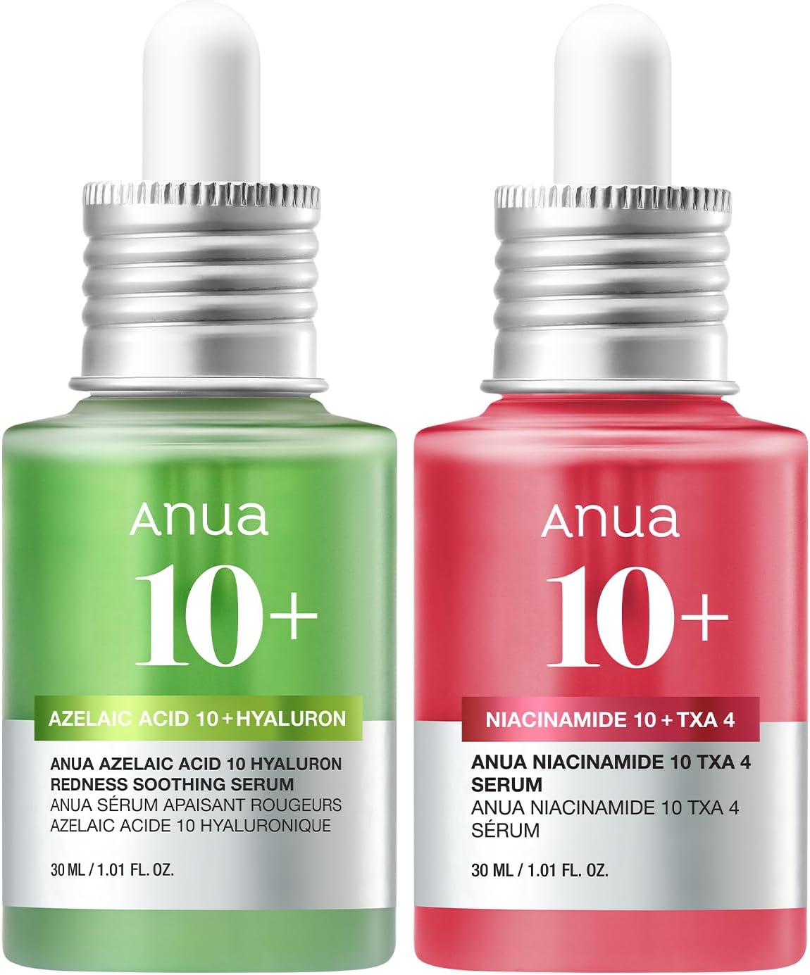 Ultimate Spot Duo, Niacinamide 10 + TXA 4 Serum & Azelaic Acid 10 Hyaluron Redness Soothing Serum, Early & Post Spot Care, Skin Clarifying, Natural Color, Korean Skincare Set
