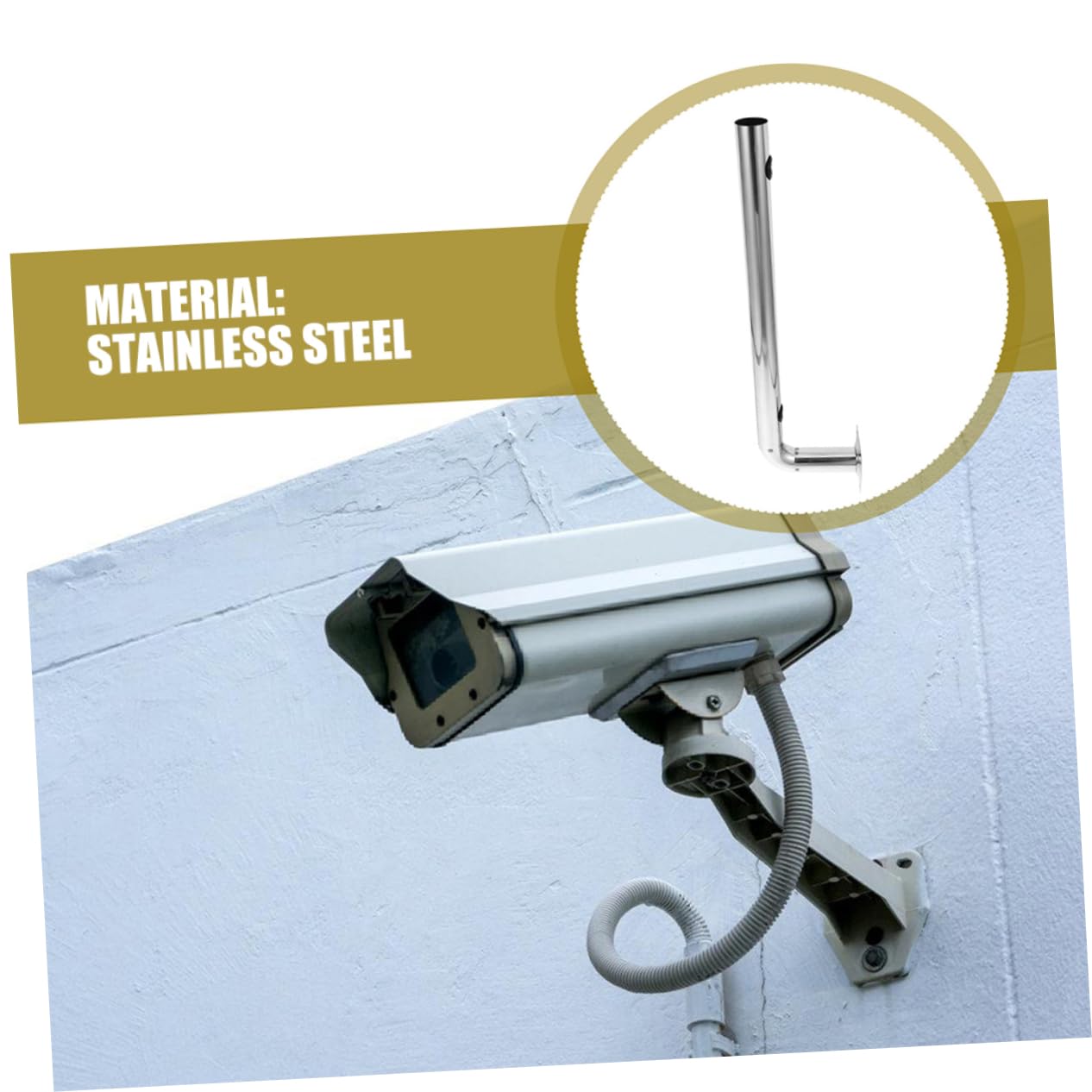 Vaguelly Soporte De Infrarrojo De Acero Inoxidable Soporte Para Puente Inalámbrico Montaje Para Exteriores Para Instalación De Antena De Seguridad