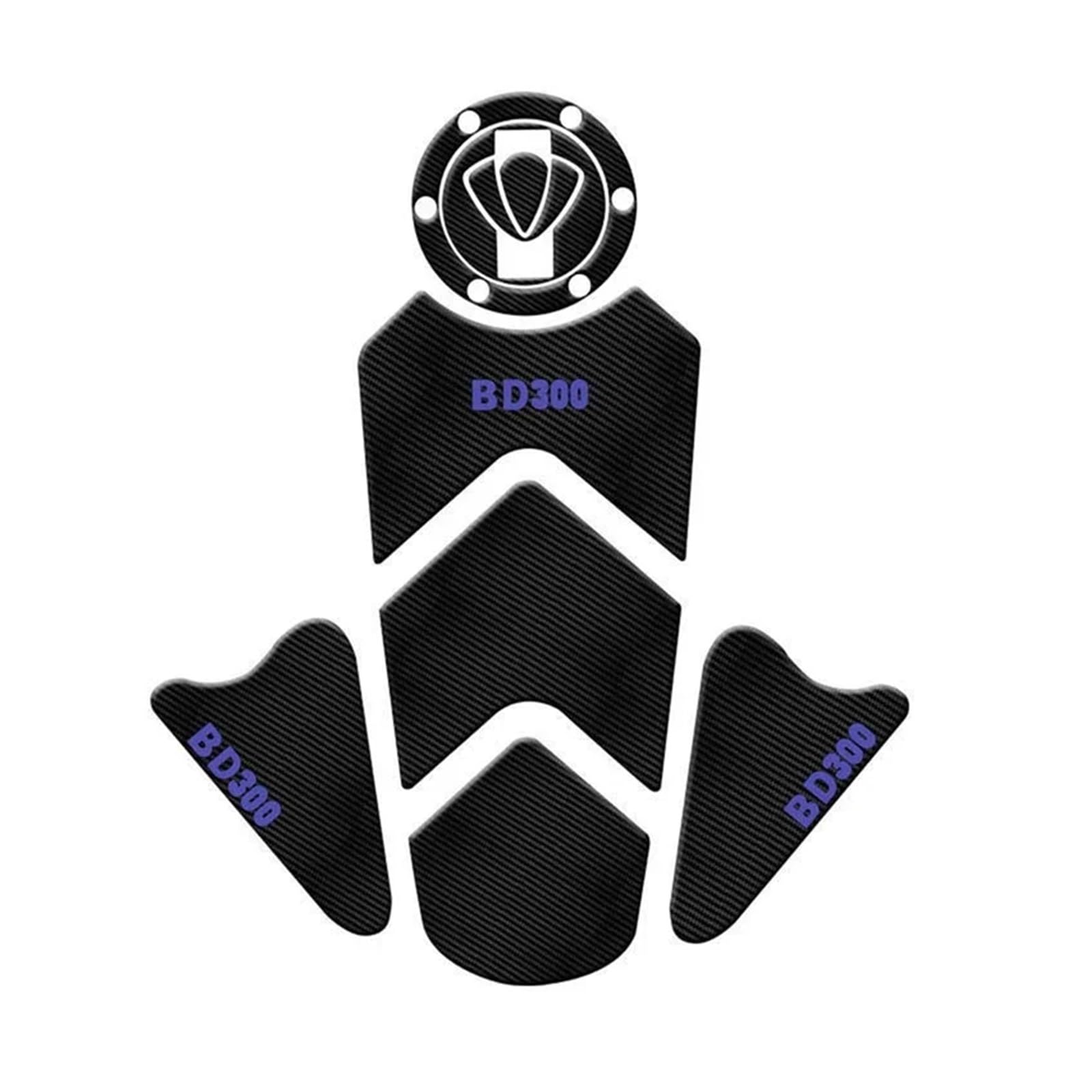 Motorbike Tank Protector Pad for Benda Benda300 BD300 BD 300 Motorcycle Anti Slip Fuel Oil Tank Pad Protector Side Knee Grip Sticker Decoration Decal Pads